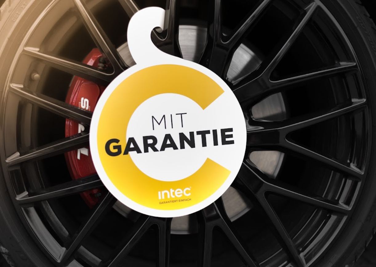 Anhänger der Intec AG mit der Aufschrift "Mit Garantie"